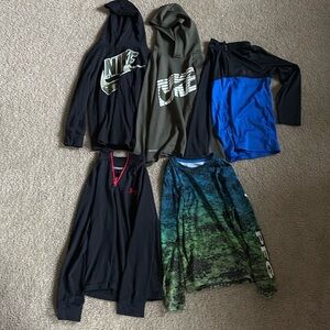 Boys long sleeve play shirt bundle Nike under Armour